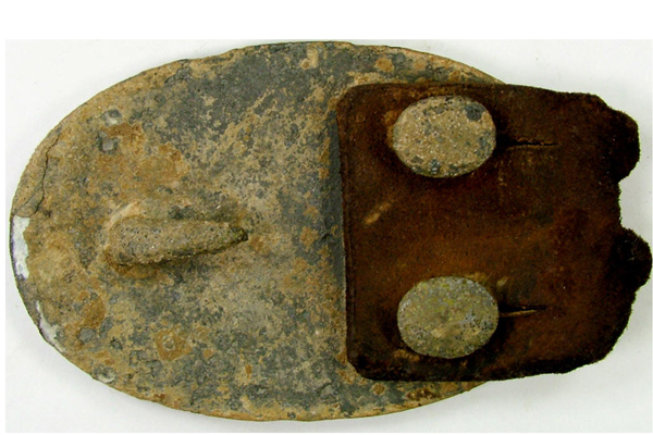 Civil War Waist Belt with Lead-Filled Buckle - U.S.