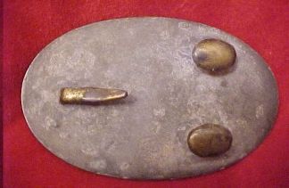 Belt Plate - Oval Lead Filled Georgia